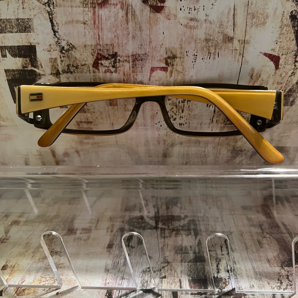 Yellow Rectangular glasses with prescription lenses - Picture 2 of 3